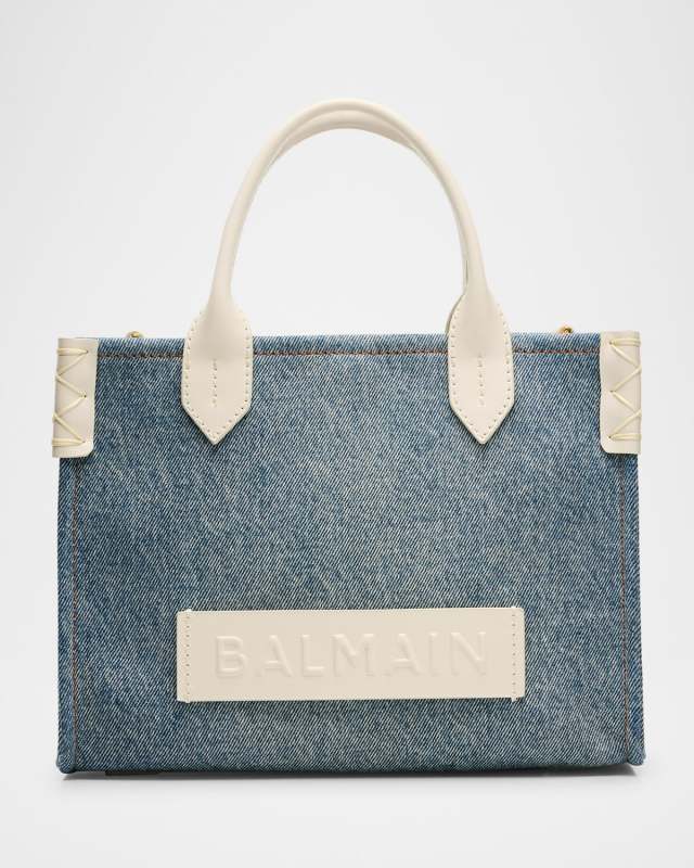 B-Army Small Shopper Tote Bag in Denim